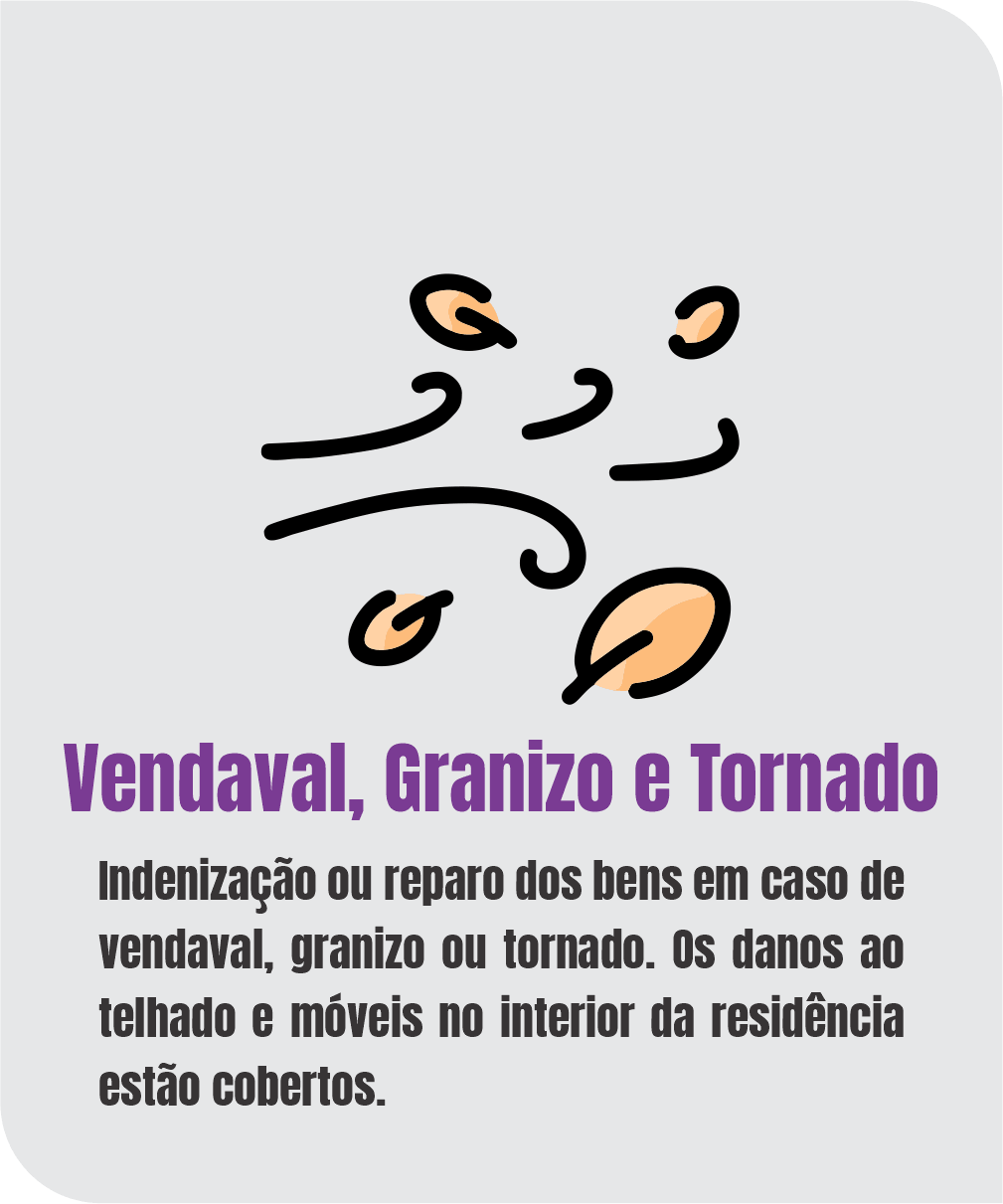 Vendaval, Granizo e Tornado